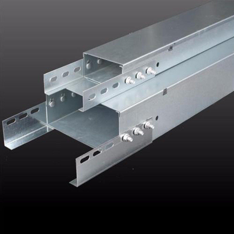 ISO9001 Solid Bottom Type Cable Tray 50mm-1000mm Width