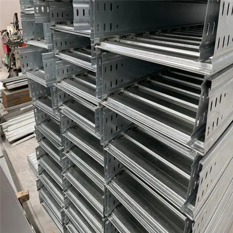 20-100kg/M Aluminum Ladder Type Cable Tray Manufacturers Silvery Color