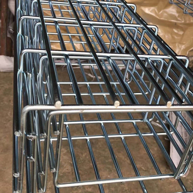 SS Wire Mesh Cable Tray Grid / Linear Type size Customized