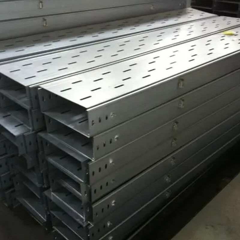 Lightweight Reliable Perforated Cable Tray Construction Color Customization
